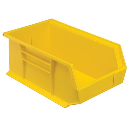 Quantum Storage Systems Storage Bin, Plastic, Yellow, 6 in H QUS241YL